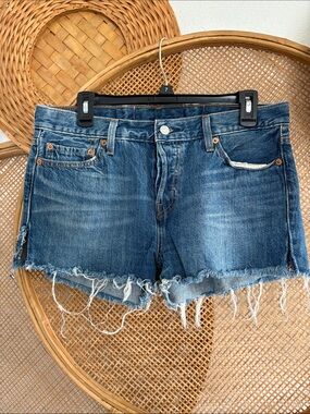 Levi’s 501 Washed Blue Red Tag Denim Cutoff Shorts - Women's 29